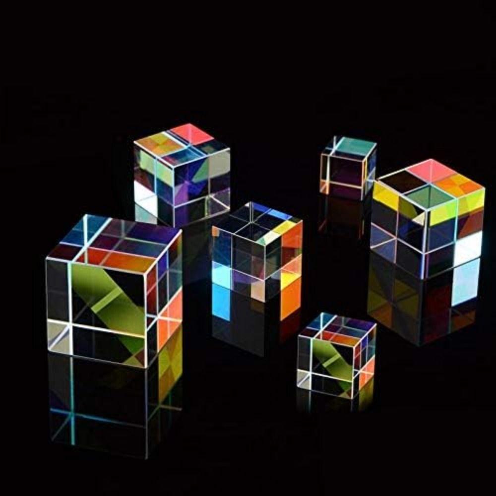 Sun Catcher Mixing Color Cube Funny Rainbow Crystal Cubes  Educational Gifts