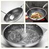 Stainless Steel Frying Pan Non-coated Steak Cooking Pot Durable NonStick Pan  Gas Induction Cooker