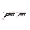 3D Metal ABT Logo Front Grill Side Badge Rear Trunk