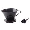 Reusable Plastic Coffee Cone Cup Coffee Filter Holder Maker Pour Over Coffee Cup Dripper Mesh Strainer With Measuring Spoon