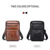 The First Layer of Cowhide Men's Multifunctional Messenger Shoulder Bag Leather European and American Men's Large-capacity Casual Shoulder Bag