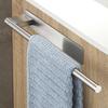 Adhesive Towel Bar Without Drill 304 Stainless Steel Towel Rail Easy Installation Matte Black Towel Holder for Bathroom Kitchen