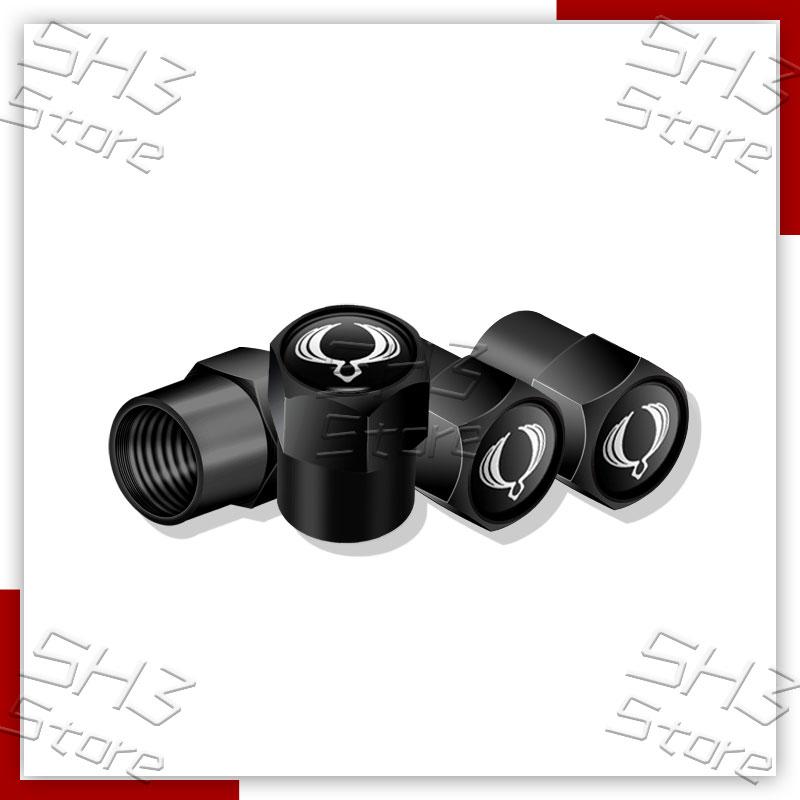 4Pcs Car Logo Wheel Tire Valve Caps Tyre Rim Stem Covers Airdust Waterproof For Actyon Sport Korando Kyron Rexton Musso Tivoli
