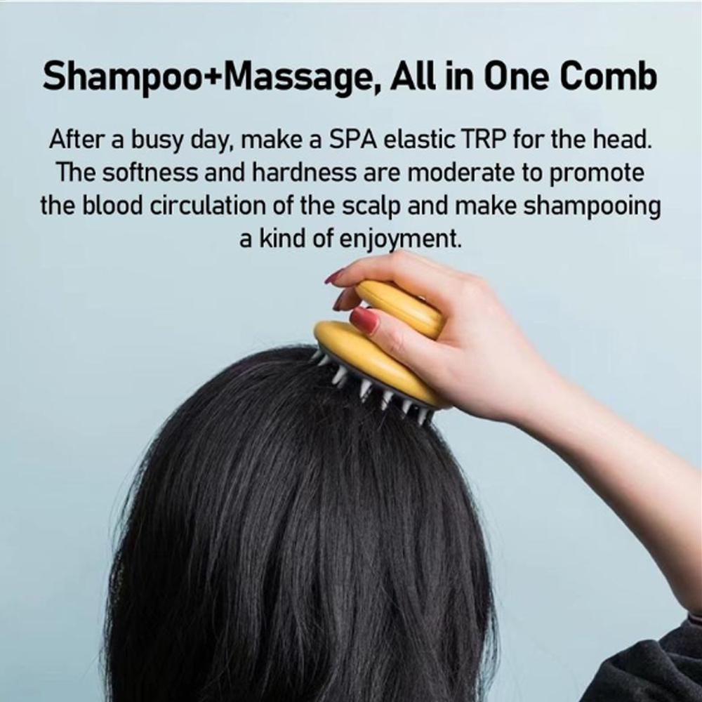 Расческа-головка Силиконовая щетка для мытья волос Легко моется Щетка для шампуня Новая массажная щетка