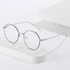 0 -0.5 -1.0 To -6.0 Women Men Blue Light Blocking Polygon Myopia Glasses Finished Fashion Metal Student Prescription Spectacles
