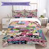 1PC The Powerpuff Girls Bedding Quilt Set Quilt Cover Pillowcase Home Decoration Birthday Gift (1 * duvet cover + 2 * pillowcase, without core)A11