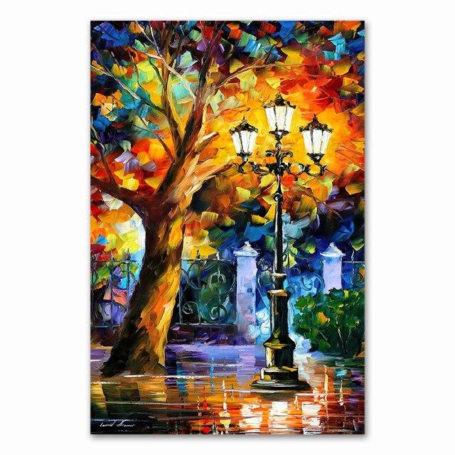 Coloring Hand - Painted Oil Painting Landscape For The Living Room Wall Art Home Decoration Abstract Without Frame