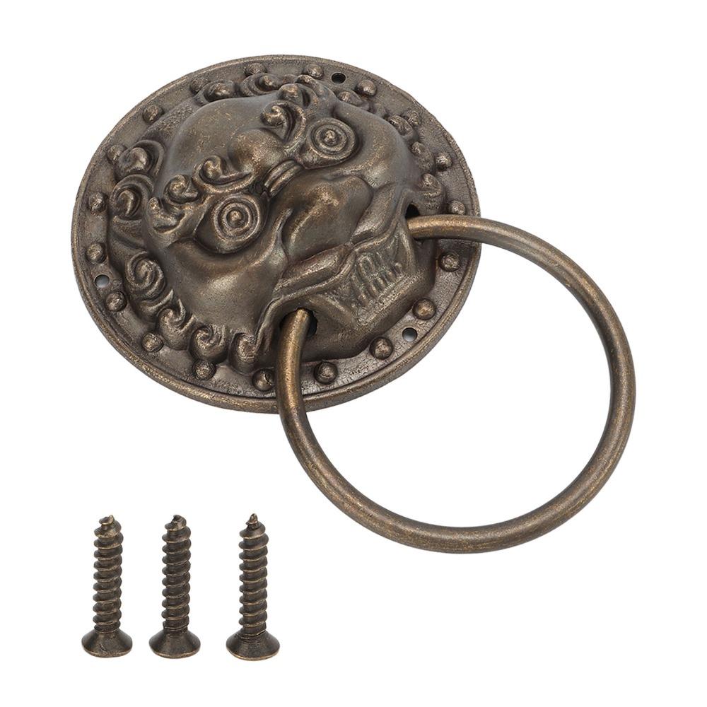 Retro Door Pull Rings Brass Pull Handle Cabinet handle Decorative Knob  Cabinets