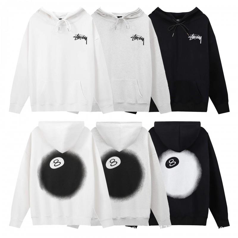 Unisex Hooded Fleece Sweatshirt With Back Letter Print Long Sleeve Zip-Up Casual Top Teens Adults