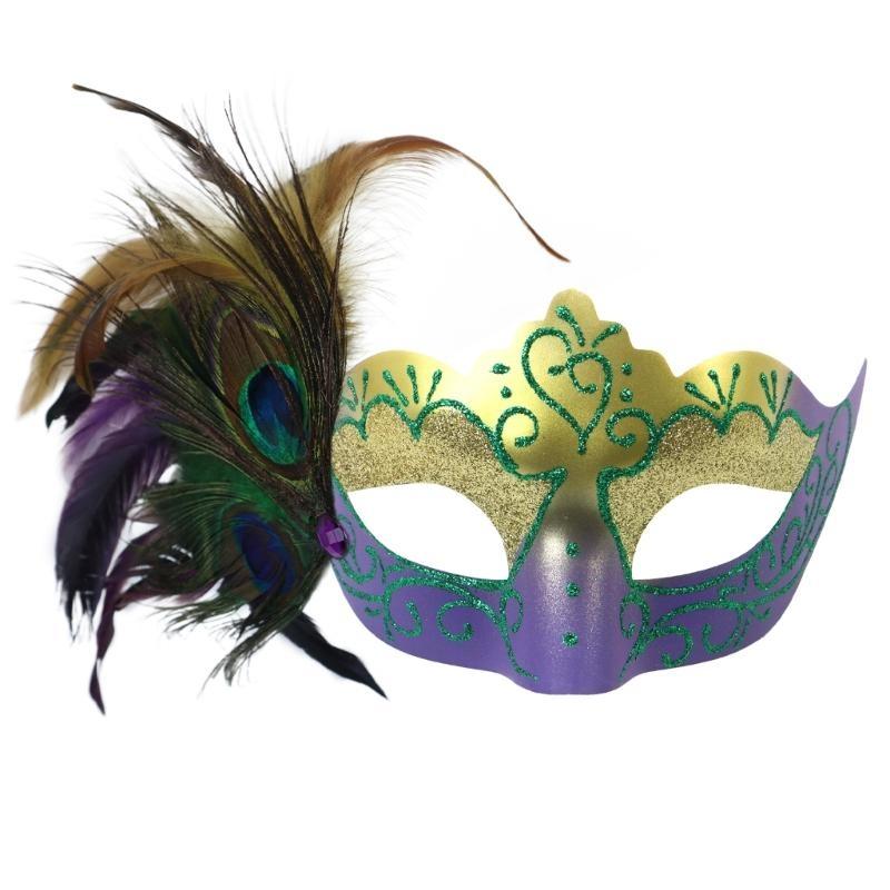 10 sets of carnival full-face mask painting kits, handheld rod-shaped bead chains, paired Sequineded spherical decorations,