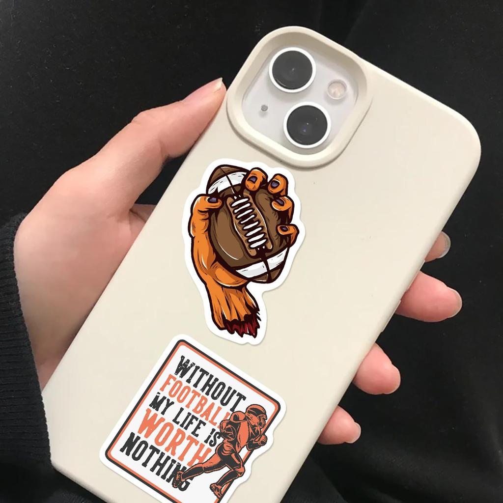 100 Soccer Stickers, American FootballWaterproofDecals, Decals For Luggage, Skateboards, And Helmets