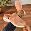 Женские туфли с большой сеткой, сандалии, женские полупрозрачные, для мам, дышащие, легкие, на воздушной подушке