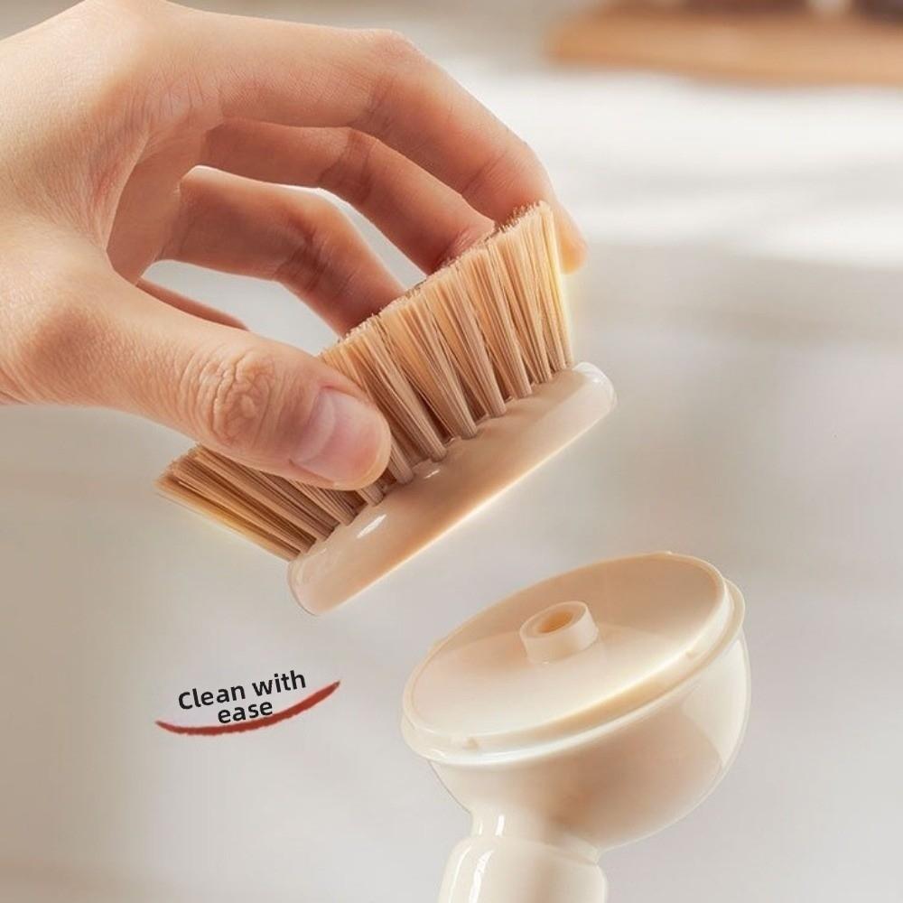 Пластиковая щетка для мытья посуды с дозатором моющего средства, щетка для кастрюль, щетка для мытья, чистка посуды