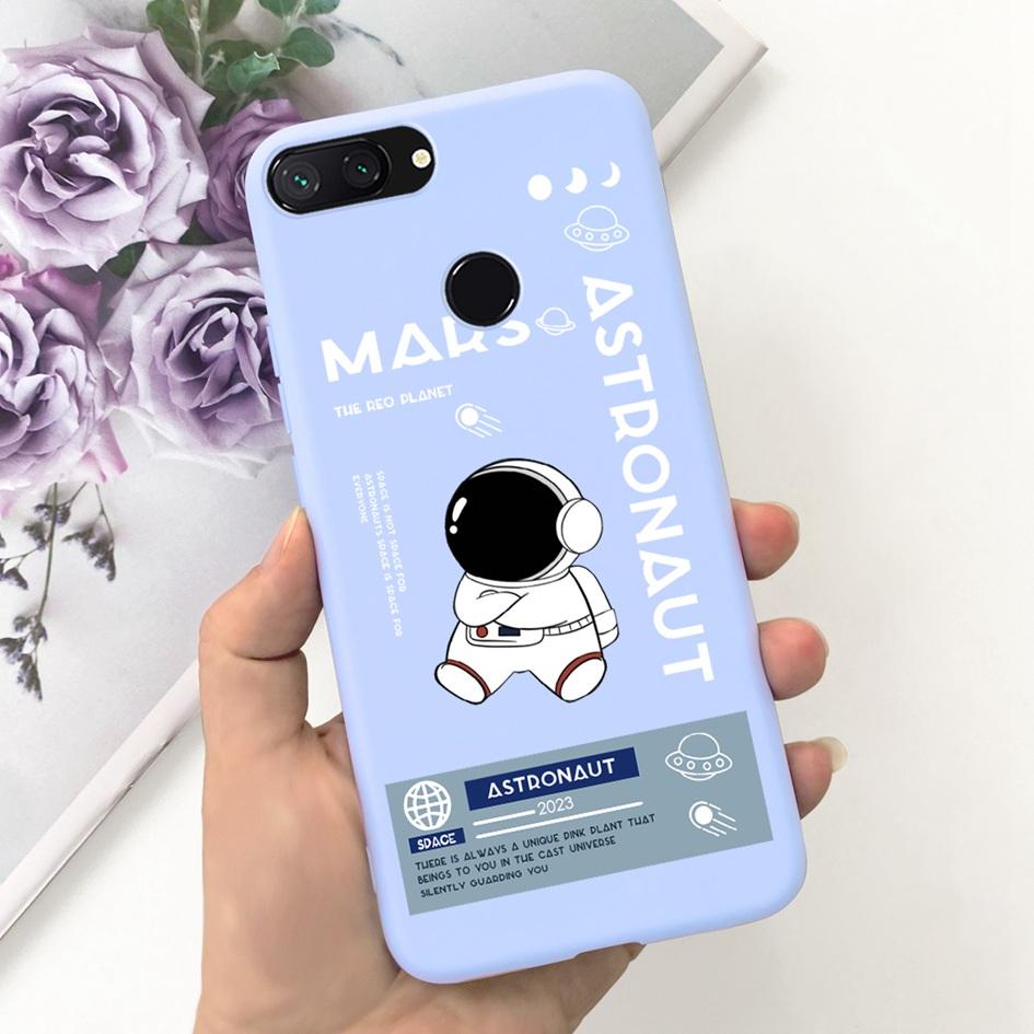 For Xiaomi Mi 8 Lite Case 6.26" Fashion Landscape Girls Bumper Soft Silicone Phone Cover For Xiomi Mi 8 Lite Funda Mi8Lite Pouch