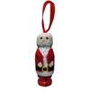 Funny Santa Claus Pendant Stretchable Wooden Standing Holiday Xmas Ornament