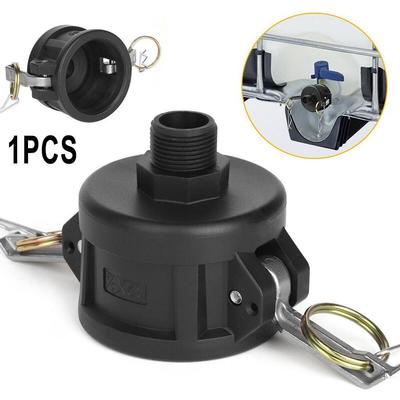 Адаптер слива для IBC-контейнера 275-330 галлонов, 2-дюймовый Cam Lock для садового шланга 3/4"