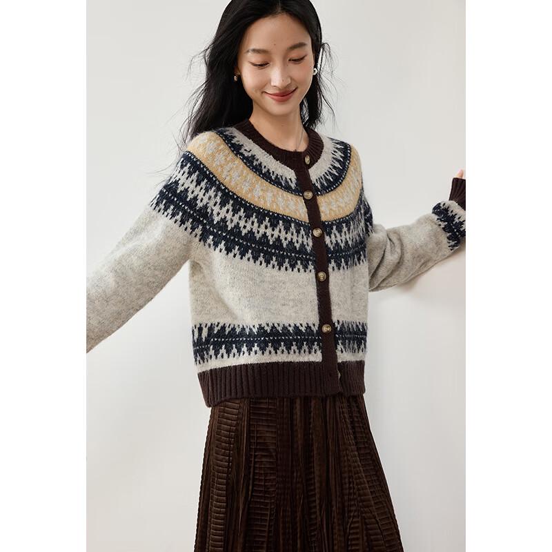 VICTORIA&VERA Женский жаккардовый вязаный свитер в стиле Fair Isle