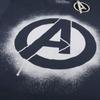 Avengers Mens Stencil Denim Look Logo T-Shirt