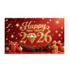 150x100CM 2026 Background Cloth Banner New Year Wall Decor Cloth New Year Backdrop  Shopping Mall