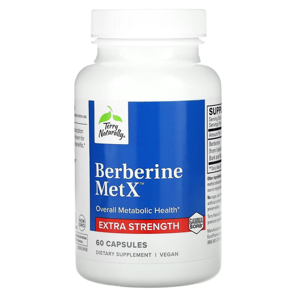 Капсулы Terry Naturally Berberine MetX Extra Strength, 60 шт.