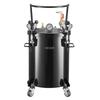 Pressure Pot Paint Tank, 30 L Heavy Duty Steel Pressure Pot Tank, Spray Paint Pressures Pots with Three Quick-Connect Couplers for Home Use, DIY, Art