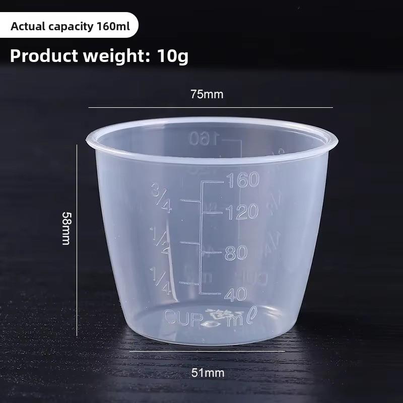 Мини 100/160 мл Мерный стакан для риса Прозрачный с мерной шкалой Пластиковые Цифровые кухонные весы Для электрической плиты