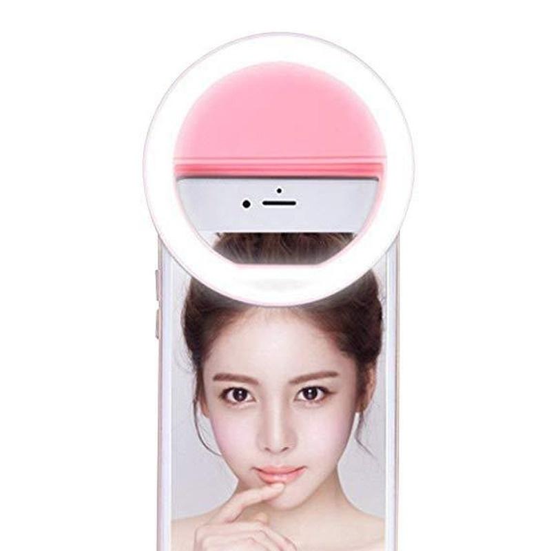 Модная новая светодиодная кольцевая вспышка для селфи, камера-зажим для iPhone и планшета, для сотового телефона Samsung Asahinew