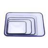 Домашний Глен Утолщенный Эмалированный Прямоугольный Поднос для Сервировки
