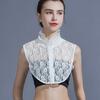 Easy To Match Lace Lapel Half Shirt Elegant Adjustable Neckline Detachable Fake Collar  Wedding