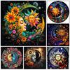 Diamond Mosaic Paintings Celestial Sun And Moon Full Rhinestones 5D DIY Diamond Painting Cross Stitch Diamond Embroidery Decor