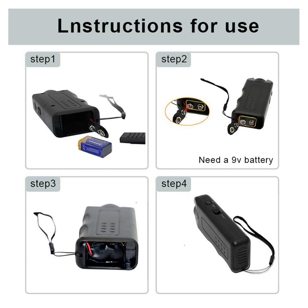 Ультразвуковое устройство против лая, портативный тренажер для борьбы с лаем собак, простой в использовании со светодиодной подсветкой для безопасной защиты на открытом воздухе