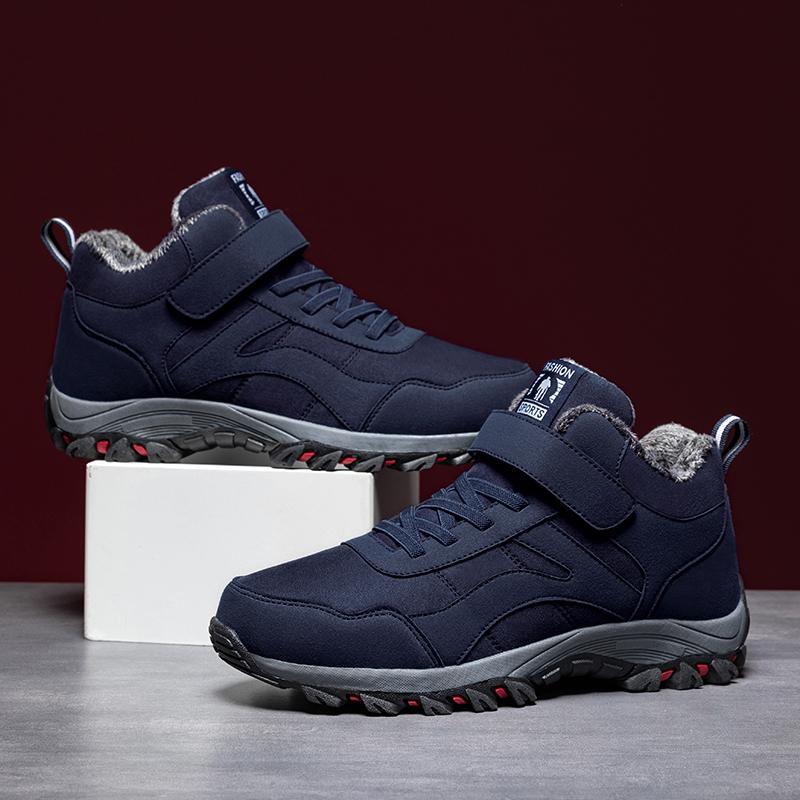 Warm Winter Shoes Men Boots with Fur Snow Boots for Unisex Fashion Outdoor Sneakers Men Ankle Boots