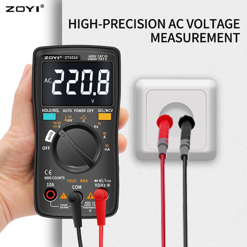 Portable Digital Multimeter ZT-98/100/101/102/102A AC/DC Voltage Ammeter Voltmeter Ohm Electrician Tester with Backlight