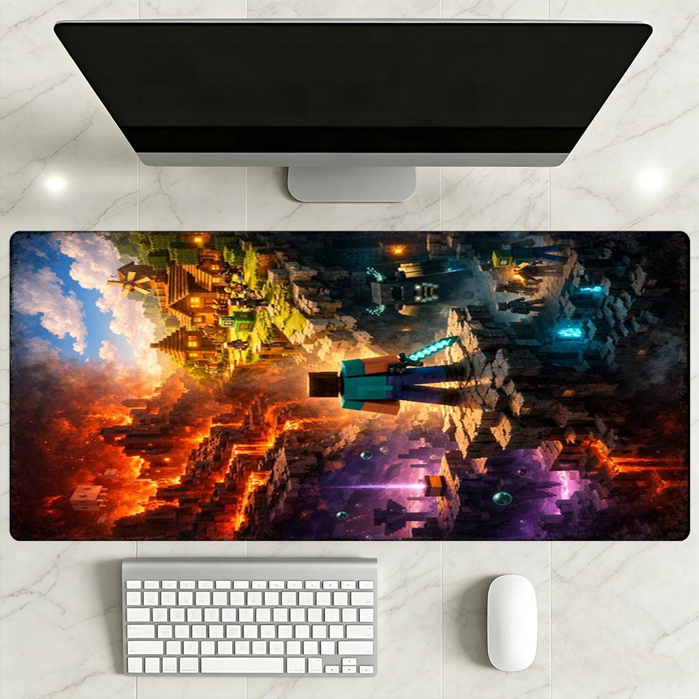 Minecraft Gaming Mouse Pad Gaming Laptop Mouse Pad Office Mouse Mats Non-Slip Rubber Base Perfect Gift for Gamers