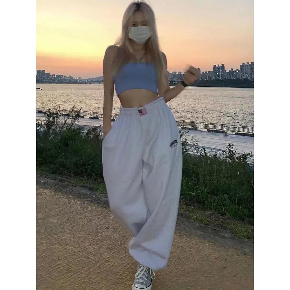 Casual Korean Fashion Sweatpants Women Hip Hop Streetwear Joggers Loose Vintage Pants Harajuku Hippie Trousers Female