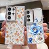 Чехол с мелким цветочным узором для Samsung S26 S25 Ultra S24 FE S23 Plus S22 S21 A15 A16 A17 A35 A36 A37 A54 A55 A56 A57 5G Покрытие Линзы Мягкий Чехол