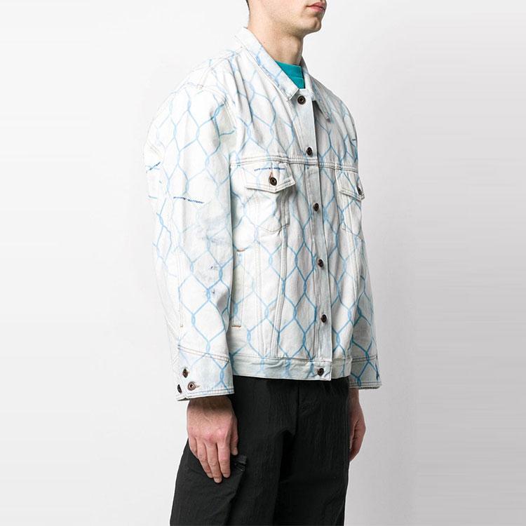 Off-White Куртка Fence Jean синяя мужская верхняя одежда OMYE051S203860307131