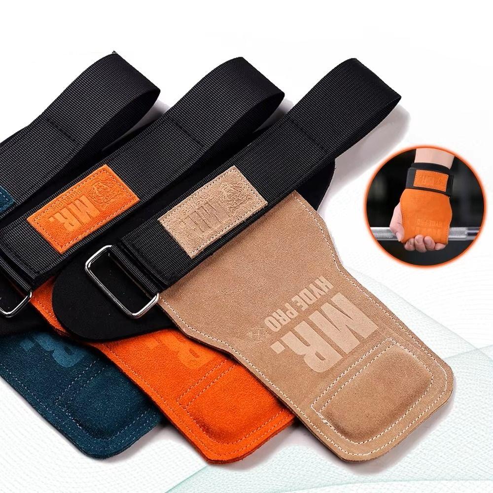 1 пара кожаных фитнес-лямки для пауэрлифтинга SBR Лямки для становой тяги Тренажерный зал/Фитнес