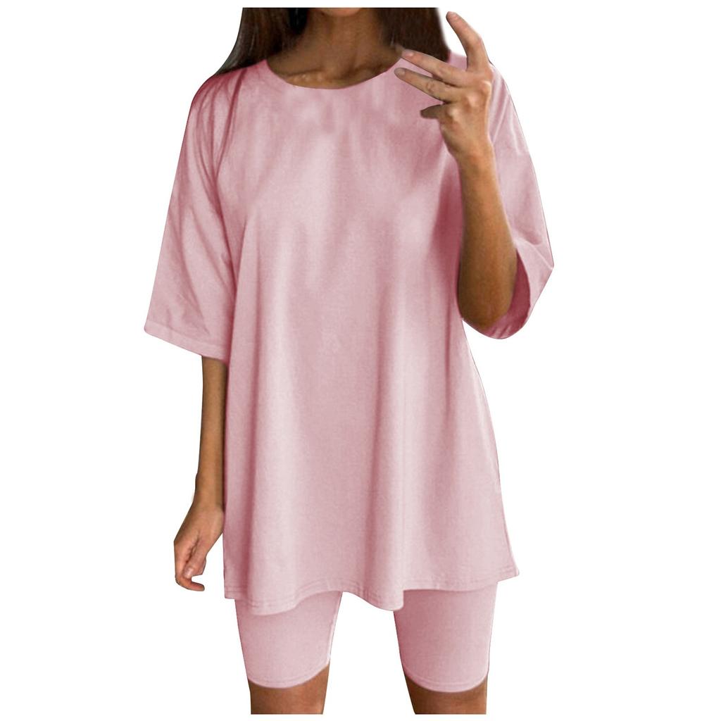 Fashion Women's Solid Color Loose And Slim Belt Sports Casual Women Suit