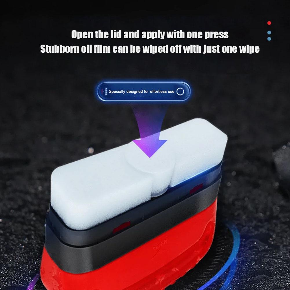 Мощный очиститель для автомобильных стекол с глянцевой масляной пленкой, очиститель лобового стекла автомобиля, средство для удаления масляной пленки, покрытие для стекла с помощью скребка и губки