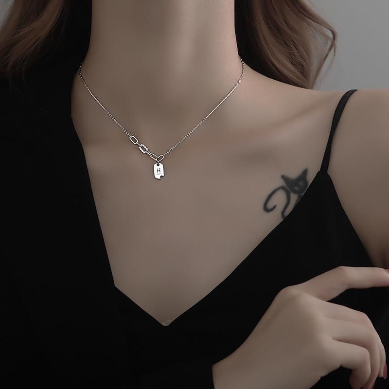 Женское серебряное ожерелье с геометрическим узором в виде бабочки и цветка, многофункциональная цепочка на ключицу, ювелирные изделия, аксессуары