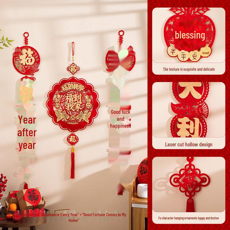 Подвески на Новый год Змеи 2025 — праздничные украшения для гостиной и талисманы удачи для праздника весны.