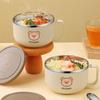 900ML Stainless Steel Lunch Box With Lid For Student And Office Workers Instant Noodles Bowl Tableware Sets