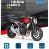 Масштаб 1/12 Welly Honda CB1000R, модель мотоцикла из сплава, литье под давлением, металлическая игрушка, модель мотоцикла, высокая имитация, коллекция, детские подарки