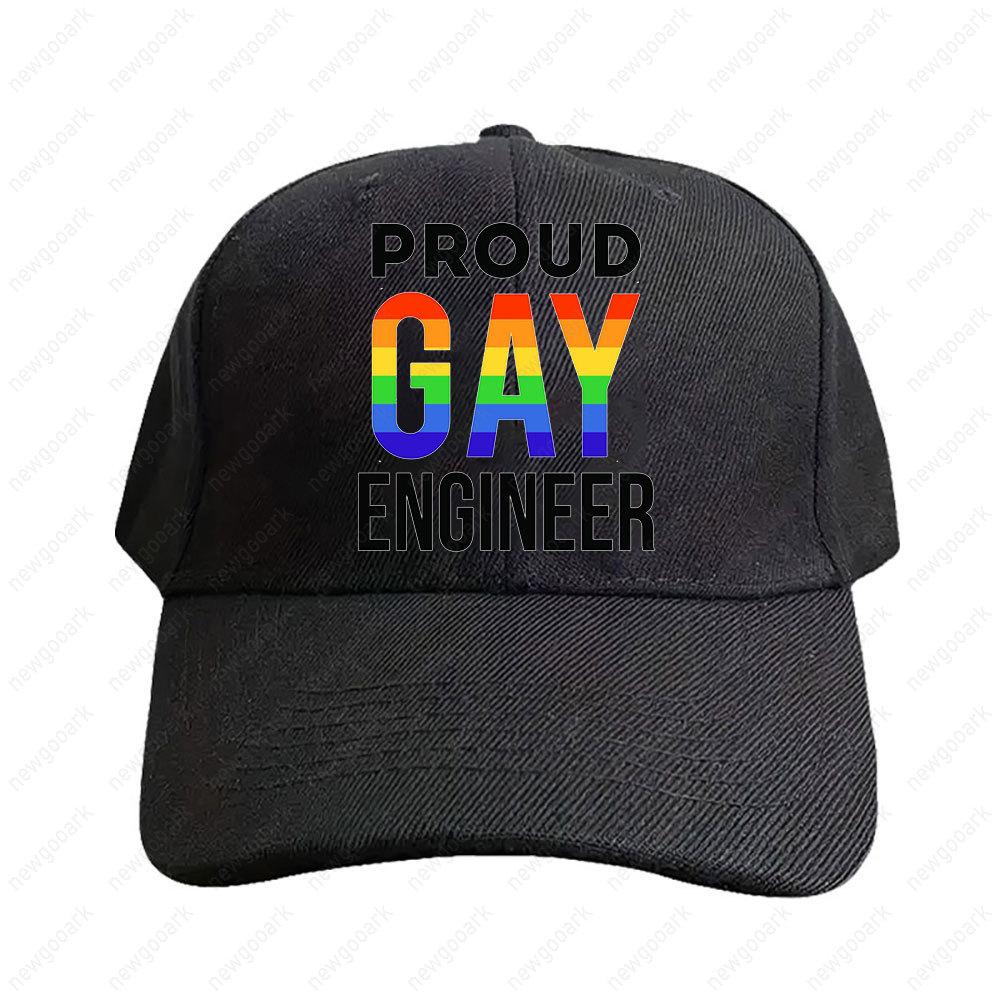 Proud Gay Engineer LGBTQ Cap Women Unisex Adult Casual Adjustable Printed Baseball Caps Trucker Cap