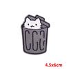Embroidery Patch Stripe Cute Cat On Clothes Applique Hippie Badges Cartoon Cat Patches For Clothing Stickers DIY Iron On Patches