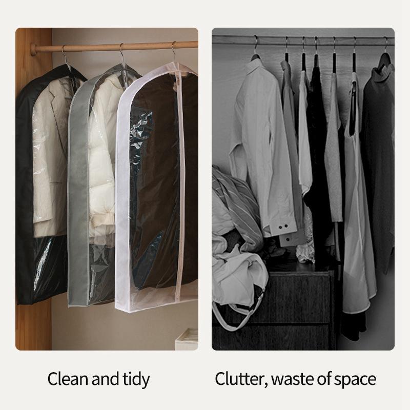 Сумка-чехол для одежды с защитой от пыли, полностью закрытый чехол для одежды, сумка для одежды с застежкой-молнией, прочная сумка для хранения одежды