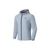 Running Series Logo Color-Block Packable Hooded Sports Jacket Men Jacket Mist-Blue AFDS365-3