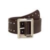 Leather Punkinspired Belt Decorative Nail Motifs Snap Closure Trendsetter Looks