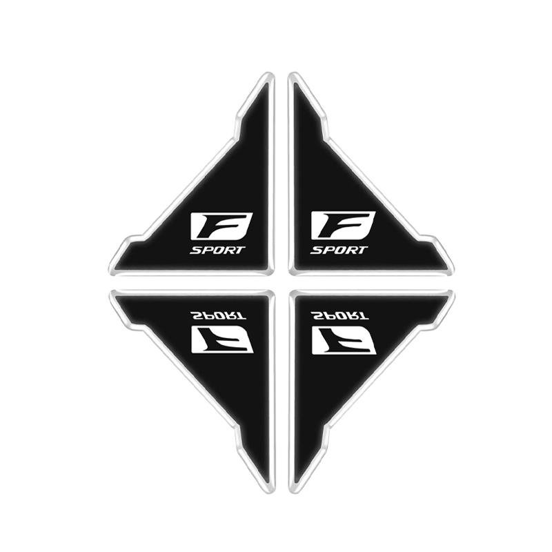 EZQZ3 2/4Pcs Car Door Corner Cover Sticker Anti Scratch Protection Decals For Lexus RX 300 IS 250 300 GX 400 460 UX 200 NX LX GS ES SC